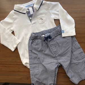 Janie & Jack 2-pc Summer Outfit + BONUS shirt